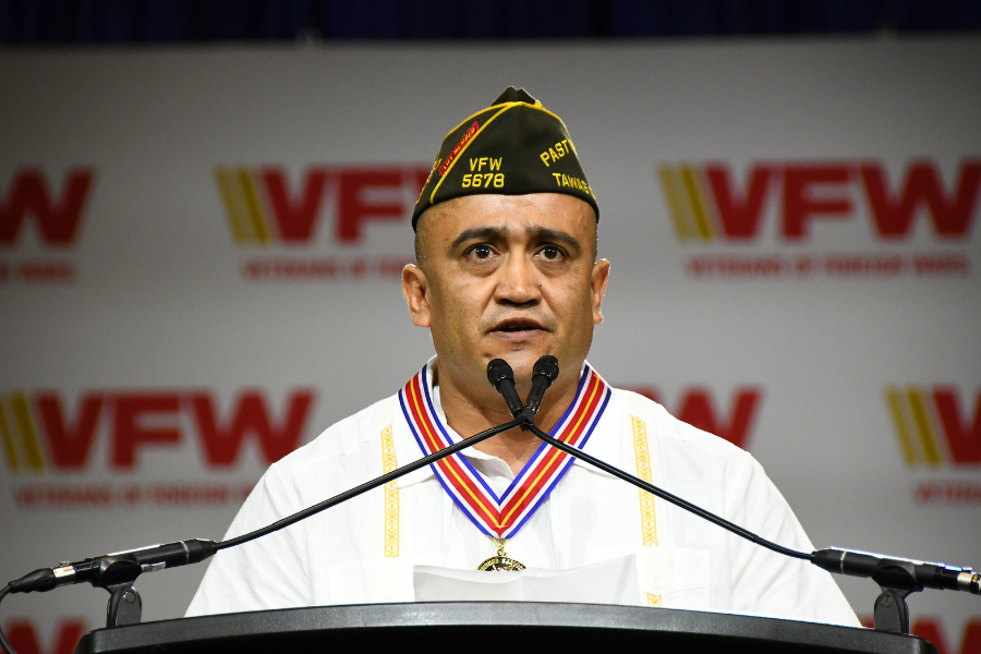Foxhole’s own Modesto De La O was honored to be presented the 2023 Distinguished Service Award at the 124th VFW National Convention in Phoenix, AZ