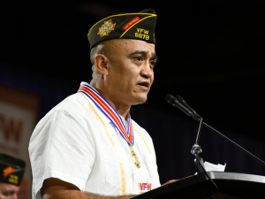 Foxhole’s own Modesto De La O was honored to be presented the 2023 Distinguished Service Award at the 124th VFW National Convention in Phoenix, AZ