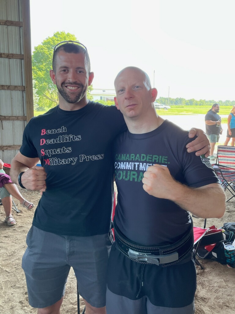 One of our board member Vets, Oscar Brummitt represented Foxhole at the Throwdown in the Thumb sponsored by Strongman Corporation today