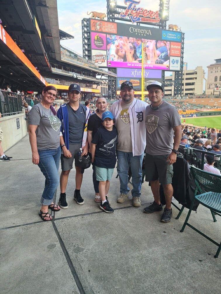 Congratulations to our own Sergeant Richard Silva on being honored at tonight\'s🐯⚾MLB Detroit Tigers baseball game for his bravery and service to our country.