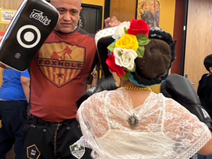 Introducing MT and BJJ to youth and adults during the Cinco de Mayo Festival in Downtown Pontiac, MI 