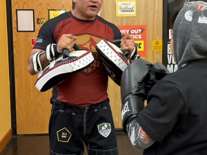 Introducing MT and BJJ to youth and adults during the Cinco de Mayo Festival in Downtown Pontiac, MI