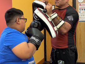 Introducing MT and BJJ to youth and adults during the Cinco de Mayo Festival in Downtown Pontiac, MI