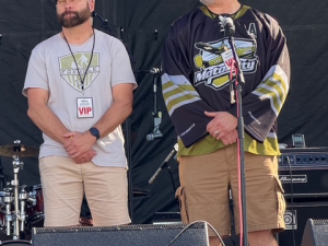 Army Veteran and Foxhole board member John Gist was recognized at Royal Oak Arts Beats N Eats
