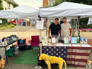 Helping at the Ann Arbor art fair all day with our friends at @bluestardogs4vets