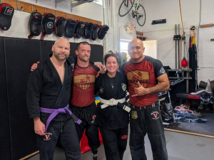 Foxhole Athlete Sarah Mertz got her 1st stripe