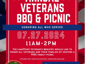 Lakepoint Community Church Annual Veterans BBQ & Picnic